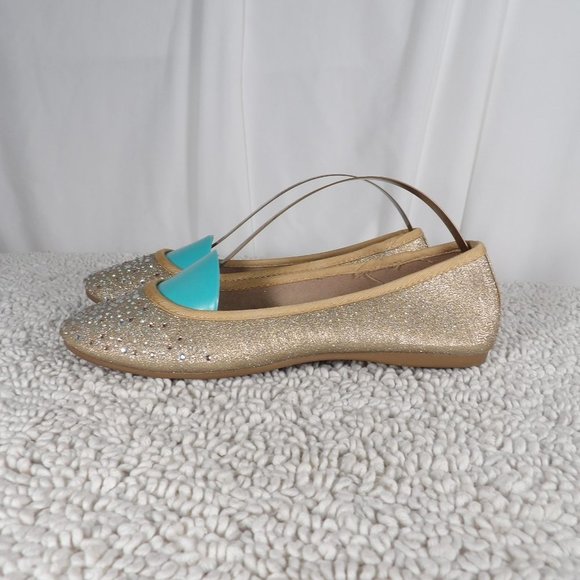 Style & Co. Gold with Sparkles  Flats Women's Shoes Size 6M - Picture 2 of 9